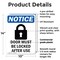 Signmission Door Must Be Locked, 10 in W x Rectangle, Plastic OS-2PACK-NS-P-1014-V-11501 - alternate 4